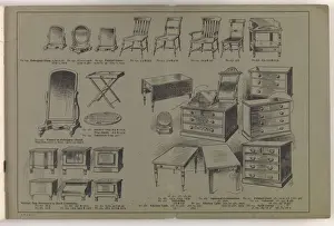 Inside back cover of New Illustrated Catalogue of Furniture