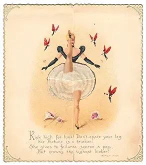 Inside a pop-up Christmas card