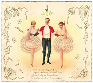 Inside a pop-up New Year card