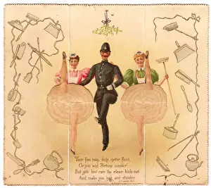 Inside a pop-up New Year card