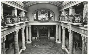 Gellert Prints: Inside spa hotel St Gellert, Budapest, Hungary