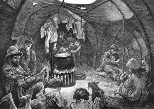 Gipsy Collection: Inside a tent on Mitcham Common