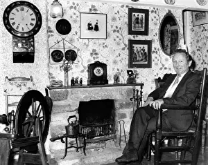 Fire Place Prints: Inside a traditional miners cottage, Lands End, Cornwall