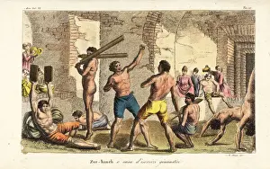 Tomb Prints: Inside a Zurkhaneh, traditional Iranian or Persian gymnasium