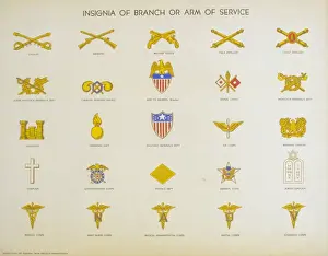 Administration Prints: Insignia of branch or arm of service