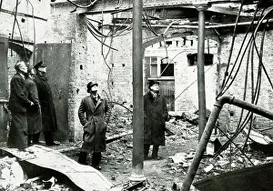 Inspecting Blitz bomb damage, Christie's Auctioneers, WW2
