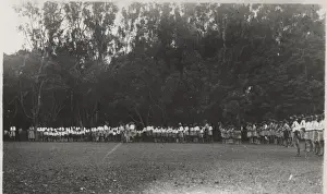 Inspection of boy scouts, Reduit, Mauritius