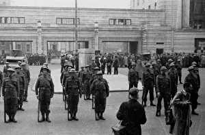 Inspects Prints: Inspection of Home Guard, County Hall, London, WW2
