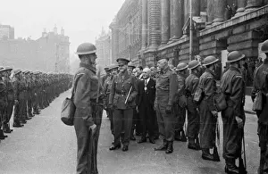 Inspection of Home Guard, County Hall, London, WW2