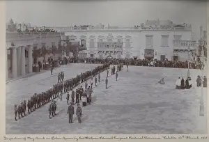 Inspection of scout troops, Valletta, Malta