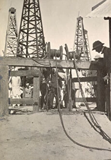 Myanmar Collection: Inspection at the Yenan Young Oil Fields, Burma