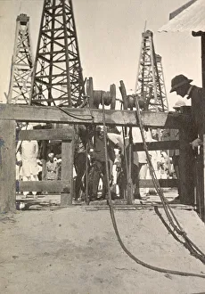 Colonials Prints: Inspection at the Yenan Young Oil Fields, Burma