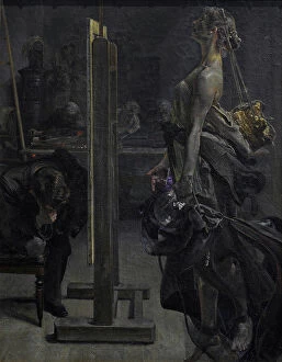 Easel Collection: Inspiration of the painter, 1897, by Jacek Malczewski