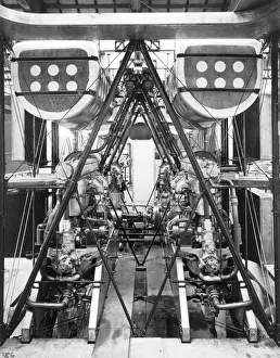 The installation of the four Siddeley Puma engines