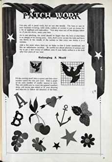Thrift Prints: Instructions for creating decorative patches to repair holes in fabric