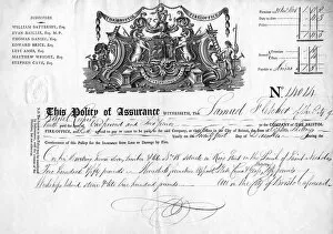 Images Dated 4th April 2012: Insurance Policy 1807 -1