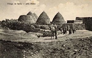 Remain Collection: Interesting conical houses near Hama, Syria