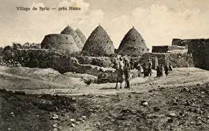 Conical Prints: Interesting conical houses near Hama, Syria