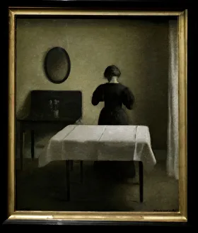 Images Dated 11th July 2015: Interior, 1898, by Vilhelm Hammershoi