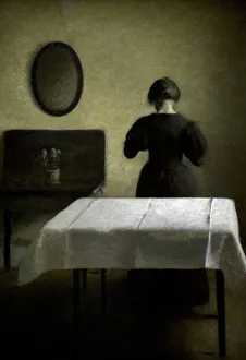 Painter Collection: Interior, 1898, by Vilhelm Hammershoi
