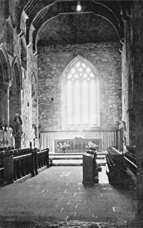The interior of the Abbey Church of St Mary, Iona