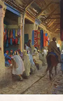 Artisans Prints: Interior of an Arabian Bazaar