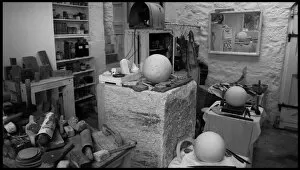 Images Dated 21st May 2007: Interior of Barbara Hepworths studio, St Ives, Cornwall