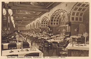 Berln Prints: Interior of the Berliner Konzert-Haus (Clou Clou), Berlin