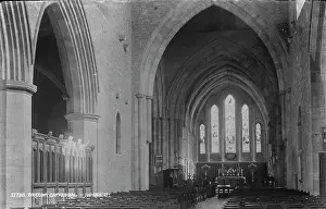 Ceilings Prints: Interior of Brecon Cathedral - Judges Section