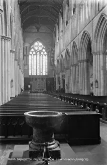 Stonework Prints: Interior of Bridlington Priory Church