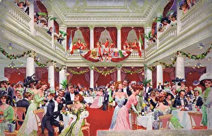 Rendezvous Prints: Interior of the Carlton Restaurant or Club in Monte Carlo