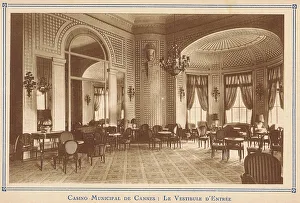 The interior of the Casino Municipal de Cannes