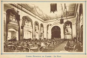 Municipal Collection: The interior of the Casino Municipal de Cannes - Le Hall