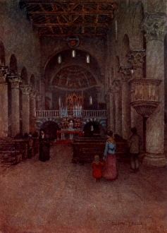 Interior of the Cathedral, Fiesole, Italy