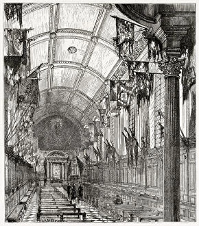 Pensioners Gallery: Interior of the Chapel of the Royal Hospital Chelsea, London