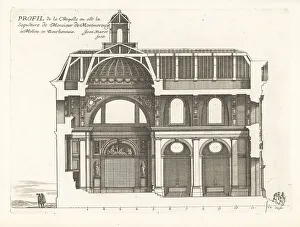 Mausoleum Prints: Interior of the Chapelle de la Visitation, Moulins, Bourbonnais