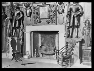 Demolished Prints: Interior, Cheshunt Great House, Cheshunt, Hertfordshire