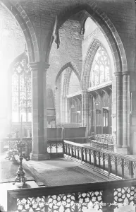 Craftsmanship Prints: Interior of Chesterfield Church - Transcept Arches