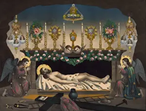 The interior of Christs grave