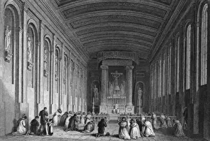 Carmelite Prints: Interior, Church of the Carmelite Friary, Dublin, Ireland