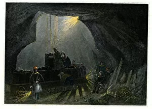 Interior of a coal mine, Newcastle upon Tyne
