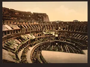 Coliseum Prints: Interior of Coliseum, Rome, Italy