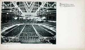 Convention Prints: Interior of Convention Hall, Kansas City, Missouri, USA