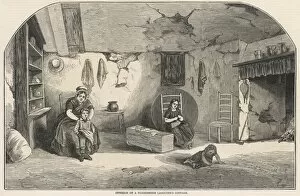Peasants Collection: Interior of a Dorsetshire Labourers Cottage