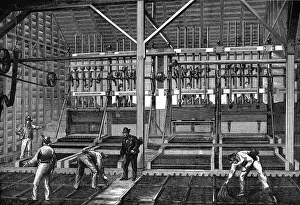 Quartz Prints: Interior of a Gold Quartz Crushing Battery