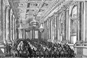 Interior of Goldsmiths Hall, London, 1884