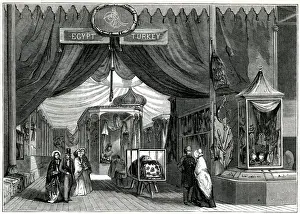 Egypt Prints: Interior of The Great Exhibition 1851