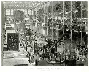 Images Dated 16th October 2018: Interior of The Great Exhibition 1851