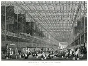 Images Dated 17th October 2018: Interior of The Great Exhibition 1851