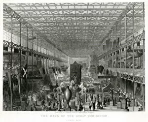 Images Dated 17th October 2018: Interior of The Great Exhibition 1851